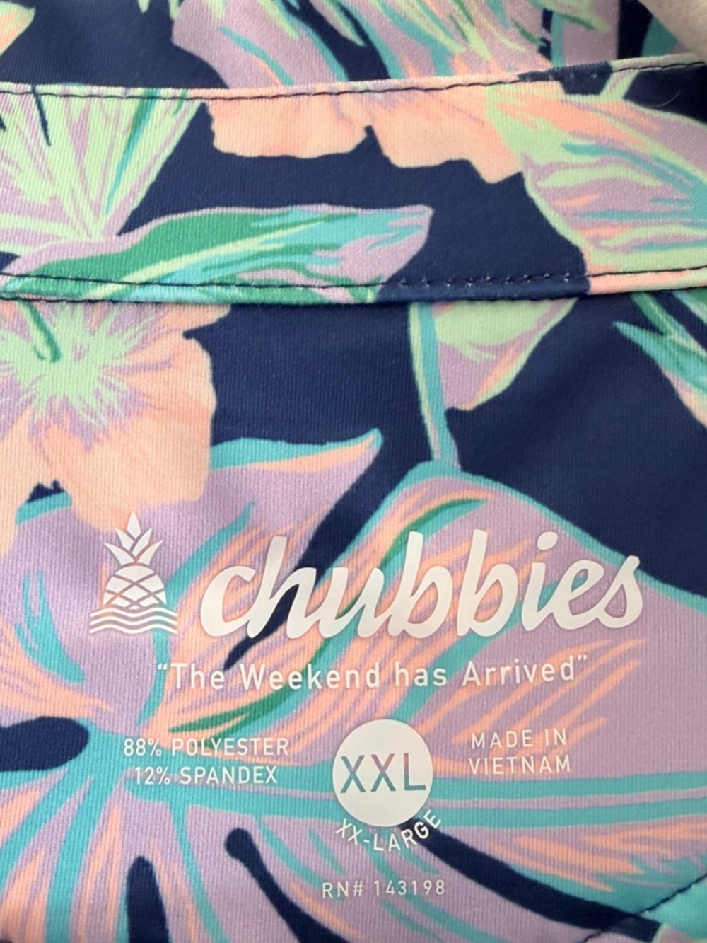 CHUBBIES Night Fauna Performance Polo Shirt 2.0 Size XXL - Picture 6 of 6